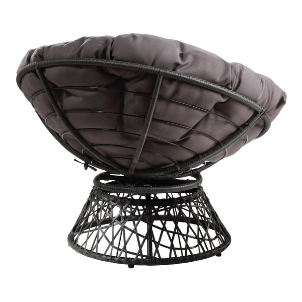OSP Home Furnishings Papasan Chair Grey