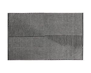 Sunpan Serene Hand-Woven Rug – Modern Black and White Cotton Blend, Artisanal Craftsmanship for Chic Spaces 5' X 8'