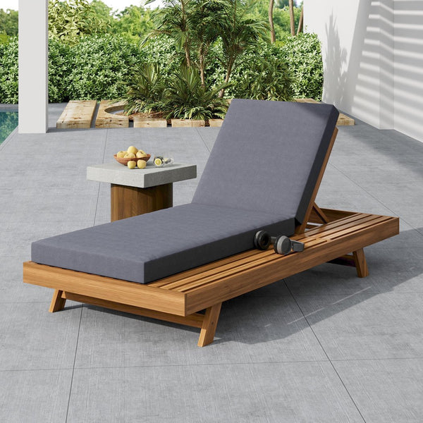 English Elm Christopher Knight Home® - Lounge Chaise Set - Durable Acacia Wood With Water-Resistant Cushions For Stylish Outdoor Comfort N770P253442T_65429.00CUSHDGRY