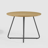 40" Modern Veneer and Metal Round Dining Table English Ash ALXD6EEAV Walker Edison