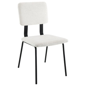 English Elm Darby Pu Leather Dining Side Chairs Set of 2 with Chrome Frame Modern Kitchen B062P440462