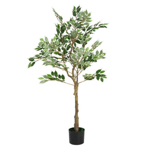 English Elm Christopher Knight Home® - 51" Lifelike Artificial Ficus Tree In Black Pot - Perfect Indoor Décor For Low-Maintenance Elegance N772P286769G