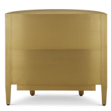 Auden Brass Demi-Lune Cabinet