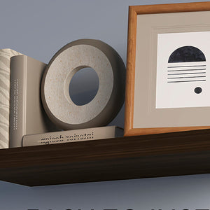 English Elm Dark Dark walnut Floating Shelf with Concealed Mounting, Scratch & Moisture Resistant Modern Display 96-char B062P373794