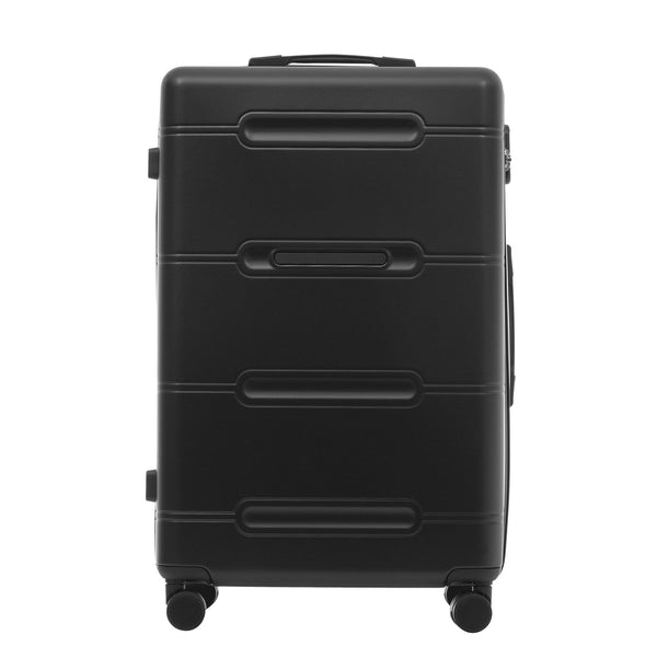 English Elm 6 Piece Hardshell Abs Travel Set with Spinner Wheels Combination Lock and Toiletry Bag N732P391465B