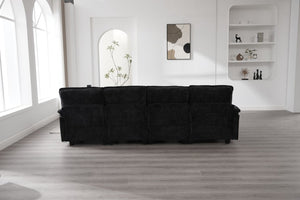 English Elm United U-Shape 106" Sectional Sofa - Cloud Couch With Usb Ports, Storage Ottoman & Comfy Pillows W1568S00229-GIGA