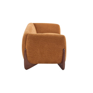 English Elm Christopher Knight Home® - 82Inches Caramel Boucle Sherpa Sofa - Plush Comfort, Modern Design, Cozy Living Room Essential N771P205090W_N771P205091W
