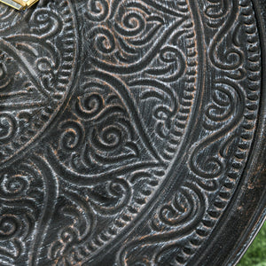 English Elm HOMCOM Elegant 2-Tier Console Table with Lower Shelf and X Frame, Space-Saving Entryway Accent Table Pewter W2225P217439