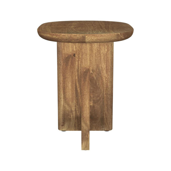 English Elm Oval Mango Wood Accent Table – Sculpted Brown Design For Modern Living Room, Entryway & Den Use B016P384762-GIGA