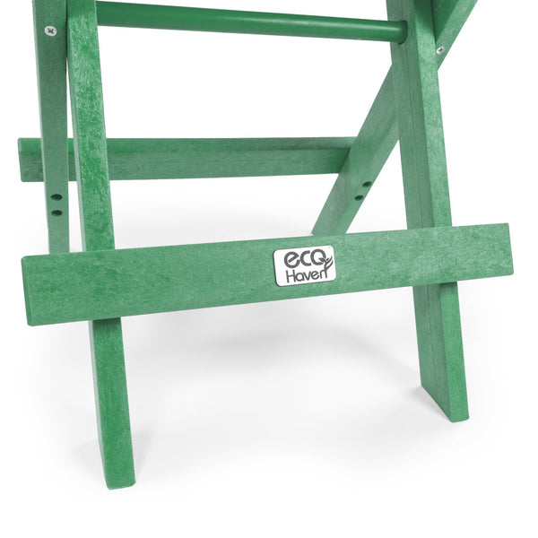 English Elm Riverstone Recycled Hdpe Folding Outdoor Bistro Table Weatherproof Patio Balcony Green B2745P409704