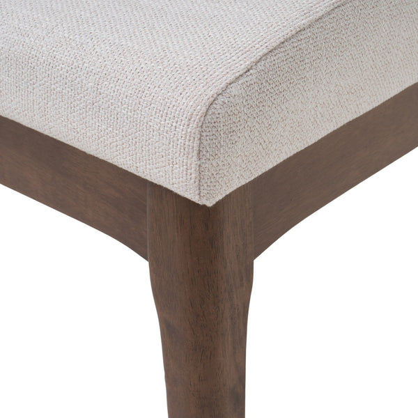 English Elm Christopher Knight Home® - DINING Chair with Upholstered Fabric Seat and Sleek Wood Legs — Compact Modern Comfort & Style Light beige 58924.00WNT