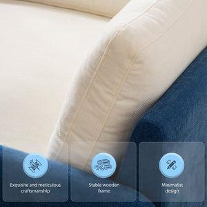 English Elm 50*43" Oversized Chenille Armchair - Deep Seat Accent Chair With Pillows For Style & Comfort N723P235042C-GIGA