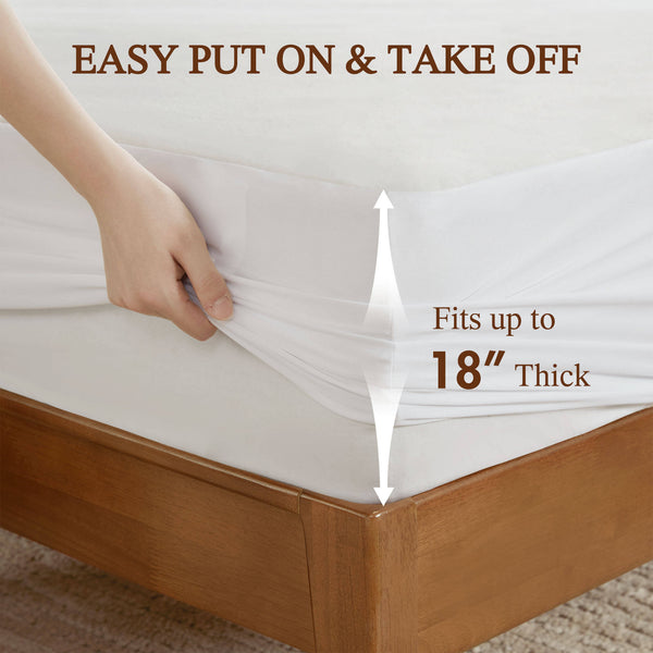 English Elm 1-Piece King Heated Mattress Pad - Cozy Comfort With 5 Heat Settings & Deep 15" Skirt For Winter Warmth B035P408314