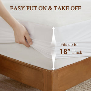 English Elm 1-Piece Full Heated Mattress Pad - Soft Polyester, 5-Setting Controller, Deep 15" Skirt For Comfort B035P408312