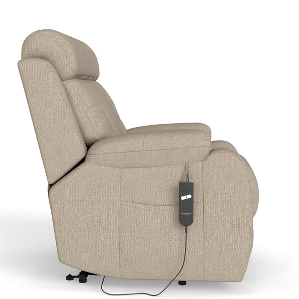 English Elm Power Lift Recliner Chair Velvet Upholstered Senior Assist Motorized Living Room Seat W1028S00061