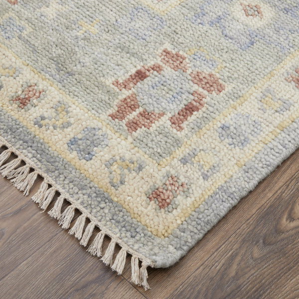 Feizy Rugs Fillmore Hand-knotted Wool Rug - Traditional Floral Patterns With Rich Colors For Timeless Elegance Blue,Taupe,Gray Wool Fil6954flgy000f00