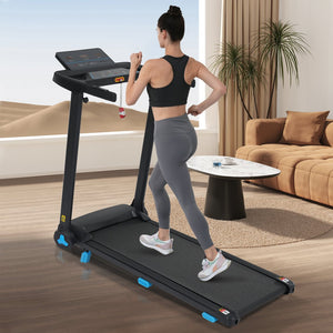 English Elm Treadmill Foldable Home Gym with 3hp Motor Incline Cushioned Belt and Bluetooth Speaker N728P337620B