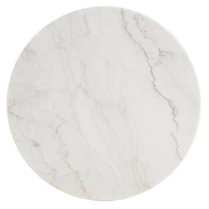 Homelegance By Top-Line Organa Champagne Silver Finish Marble Top Table Champagne Silver Marble