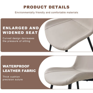 English Elm Table Set With Adjustable Height, Walnut Wood Finish & 4 Warm Gray Pu Chairs For Modern Living W1151S03997-GIGA