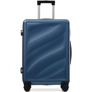 English Elm Luggage 3 Piece Hardshell Abs Set with Spinner Wheels Tsa Lock Travel Ready Dark Blue N730P304620C