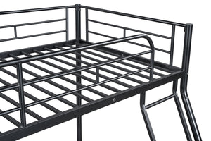 English Elm Twin Arch Slat Bunk Bed with Patented Insert & Lock Joint System — Sturdy Transitional Style, Space-Saving Design Black 14 L x 77 W x 8 H B2741P347852