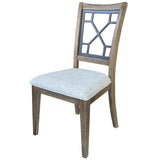 Sundance Dining - Sandstone Grid Back Dining Chair - Set of 2