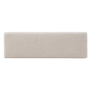 Homelegance By Top-Line Harmonn Upholstered Espresso Finish Bench Brown Linen
