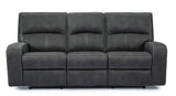 Parker House Polaris - Slate Power Reclining Sofa And Loveseat Dark Grey 100% Polyester (W) Mpol-32ph-sla