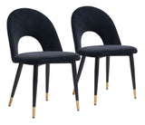 Menlo Dining Chair - Set of 2 Black 109873 Zuo Modern