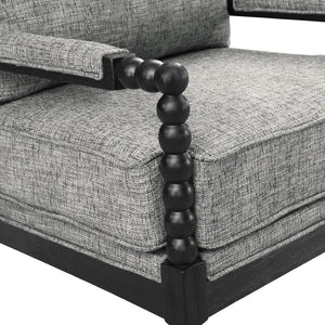 OSP Home Furnishings Eliza Spindle Chair Graphite