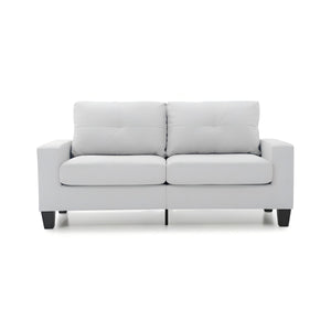 English Elm Newbury Modular Sofa with Pocketed Coil Seats and Kiln-Dried Hardwood Frame for Small Spaces White 42 L x 30 W x 21 H B078108256