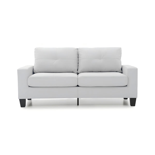 English Elm Newbury Modular Sofa with Pocketed Coil Seats and Kiln-Dried Hardwood Frame for Small Spaces White 42 L x 30 W x 21 H B078108256