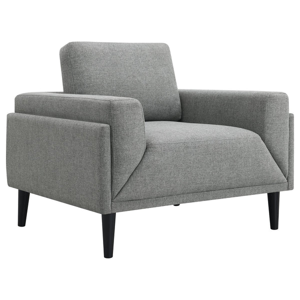 English Elm Andrena Grey 3-Piece Sofa Set - Modern Track Arms, Soft Upholstery, Durable Frame, Stylish Comfort B062S01236