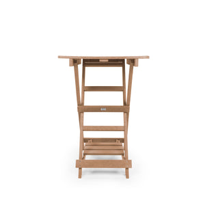 English Elm Summit Ridge Recycled Hdpe Outdoor Folding Bar Table Weather Resistant Eco Patio Teak B2745P409712