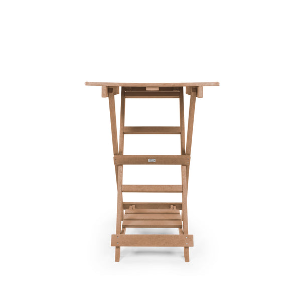 English Elm Summit Ridge Recycled Hdpe Outdoor Folding Bar Table Weather Resistant Eco Patio Teak B2745P409712