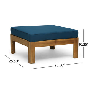 English Elm Cambridge Acacia Wood Outdoor L Shaped Sectional Sofa Set with Teak Finish Patio 63705.00DT