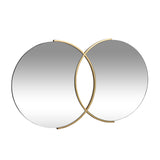 Christopher Knight Home® - Noble House - Hughey Modern Glam Overlapping Round Wall Mirror, Gold