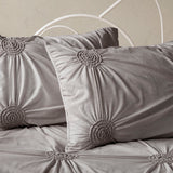 Madison Park Leila Shabby Chic 6 Piece Reversible Daybed Cover Set MP13-5590 Dark Gray