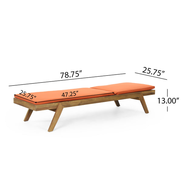English Elm Christopher Knight Home® - Caily Chaise Lounge Set - Stylish Acacia Wood Loungers With Adjustable Backrests & Cushions For Comfort 71346.00ORG