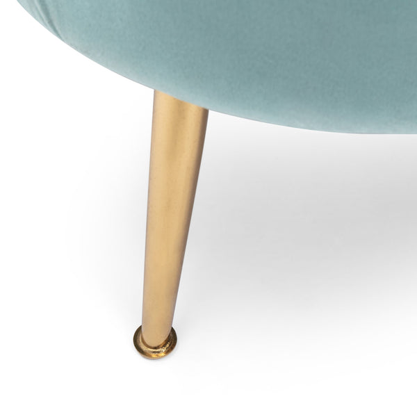 English Elm Christopher Knight Home® - 3 Seater Sofa In Luxurious Turquoise Velvet - Modern Glam Design With Gold Legs For Chic Living Spaces 70395.00ATURQ_70395.00BTURQ