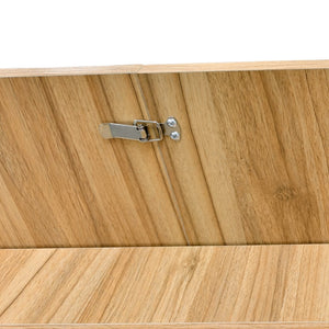 English Elm 55.11"-70.86" Extendable Dining Table with Sculpted Striped Legs Seats Six in Modern Style Natural W757P411747
