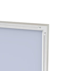 English Elm 60"x40" Oversized Modern Rectangle Mirror Silver Frame with Removable Tray, Aluminum HD Glass for Bath W708P297600