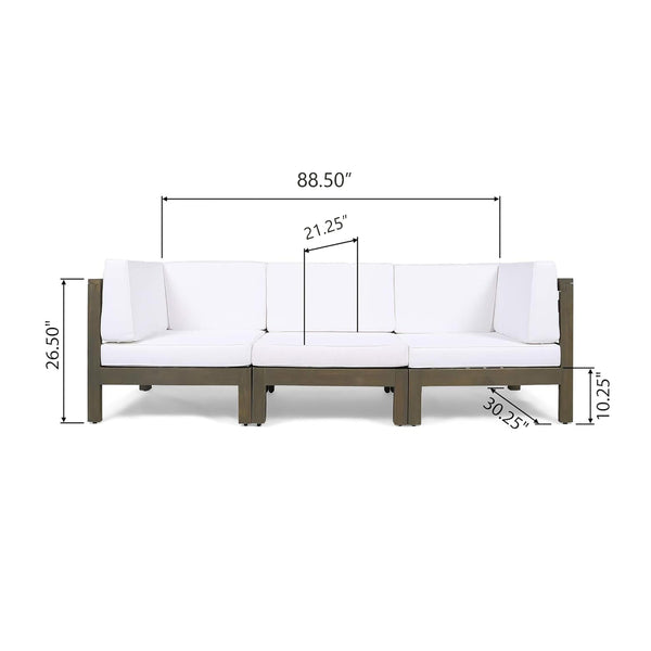 English Elm Oana Low Profile Accent Chair Compact Contemporary Seating for Living Room or Apartment White 64497.00_64498.00_64499.00WHI