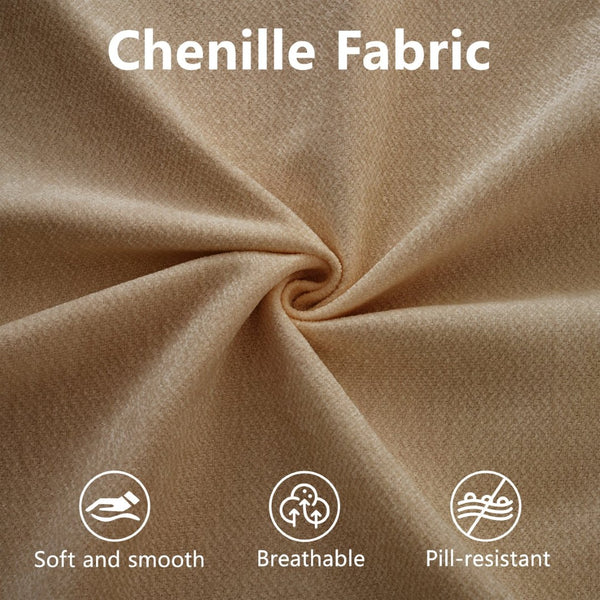 English Elm Stylish Camel Chenille 2-Seater Sofa With Hidden Storage, Ergonomic Design, And Modern Charm W714S01224-GIGA