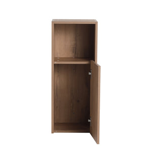 English Elm 12" Bathroom Side Cabinet with Soft-Close Hinges, Wall-Mounted Floating Oak Finish, Space-Saving Storage W999P283315