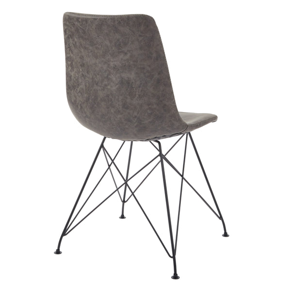 OSP Home Furnishings Trenton Chair  - Set of 4 Charcoal