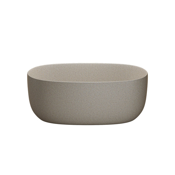 English Elm 51'' Solid Resin Stone Freestanding Soaking Tub Matte White Spa Bath with Drain W2753P416618