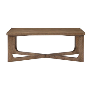 English Elm 1pc Square Wood End Table with Walnut Veneer and X-Base, Contemporary Side Table for Living Room Amenities Light Brown 58.5 L x 32 W x 9 H B011P387124
