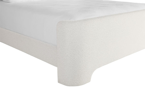 Sunpan IVES Bed - King - Luxe Boucle Upholstered in Copenhagen White for Modern Comfort & Style 112524