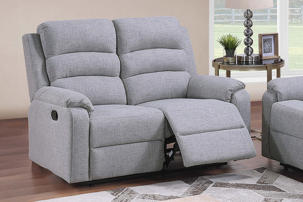English Elm Modern Burlap Textured 2 Piece Reclining Loveseat and Chair Set for Living Rooms B011S02381